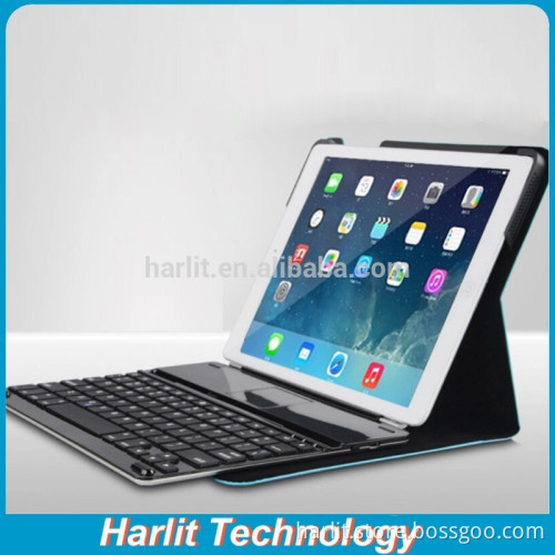Aluminum Mechanical Bluetooth Keyboard With Stand For iPad 2 3 4 Leather Cover Optional